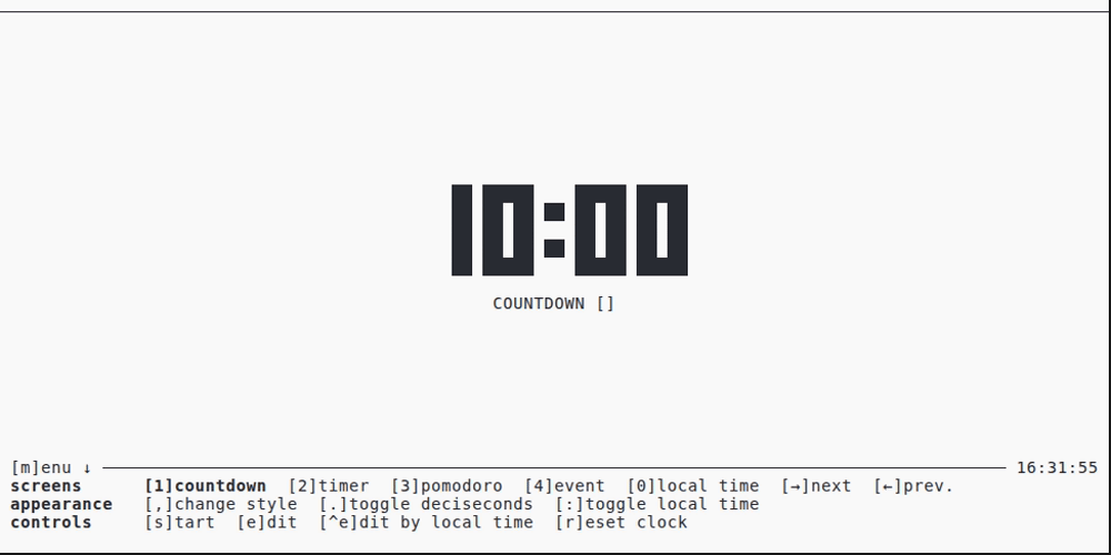 local time at footer